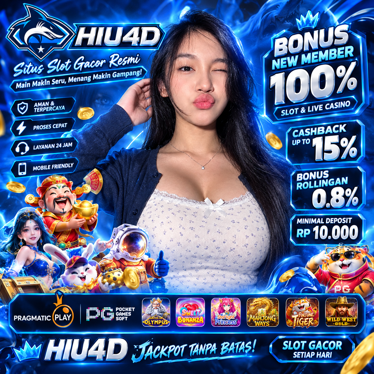 Hiu4D Resmi & Terakreditasi Rasakan Sensasi Bermain Kelas Dunia yang Sesungguhnya